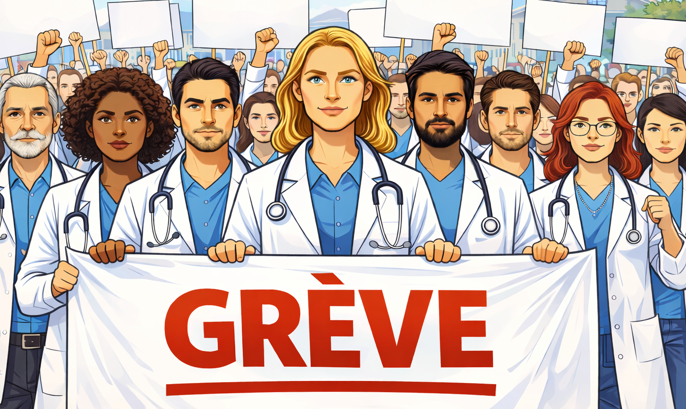 Préavis de grève illimité pour les médecins internes, hospitaliers, libéraux et salariés des autres structures